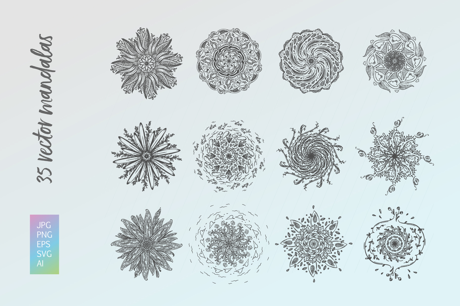 35 Vector Mandalas 35 Vector Mandalas