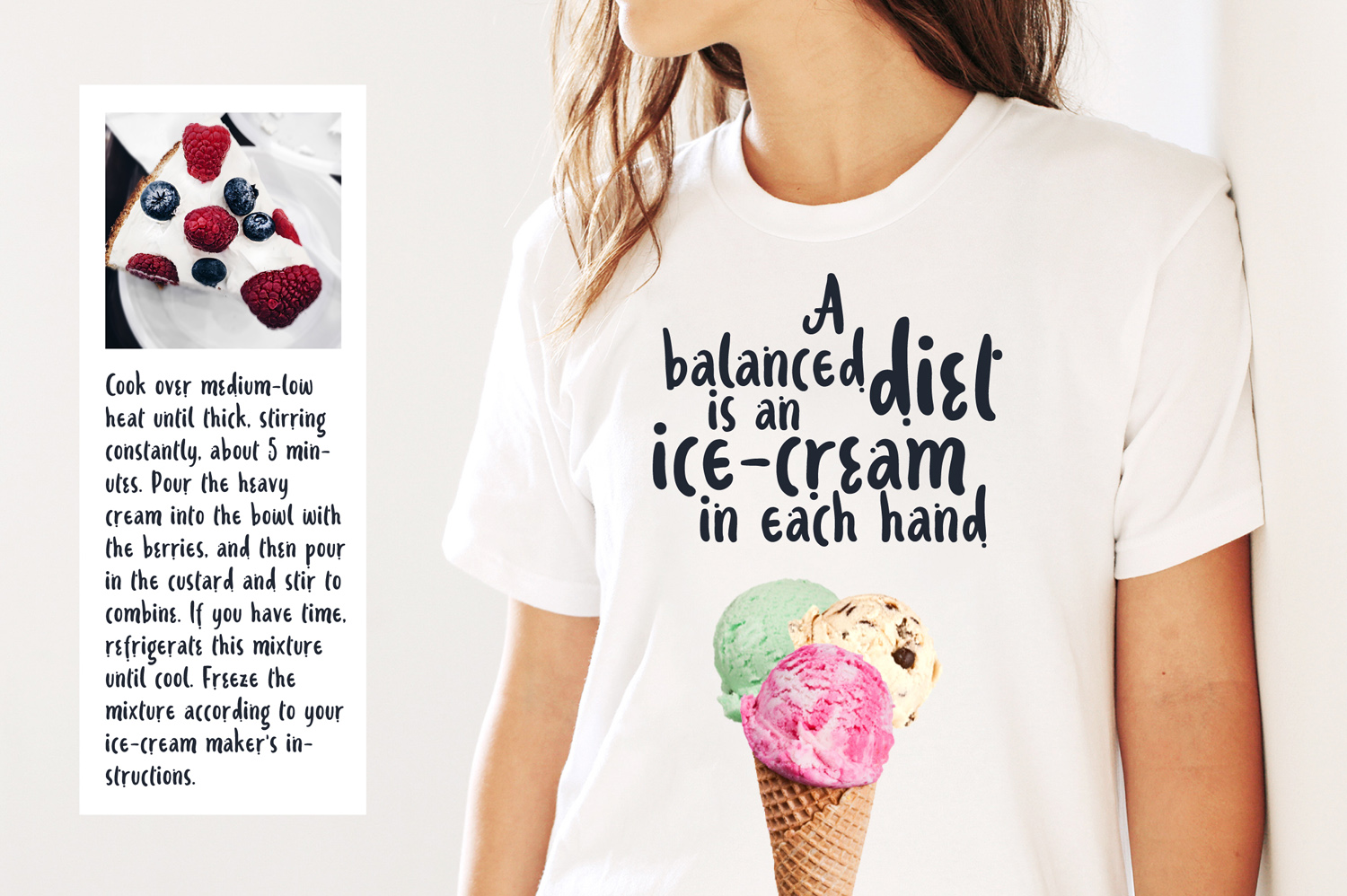 Ice-cream and Berries Font