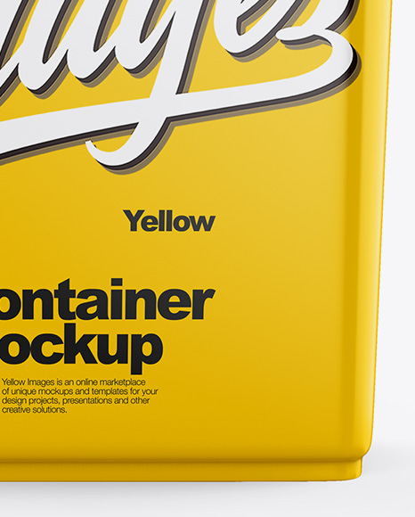 Glossy Container Mockup