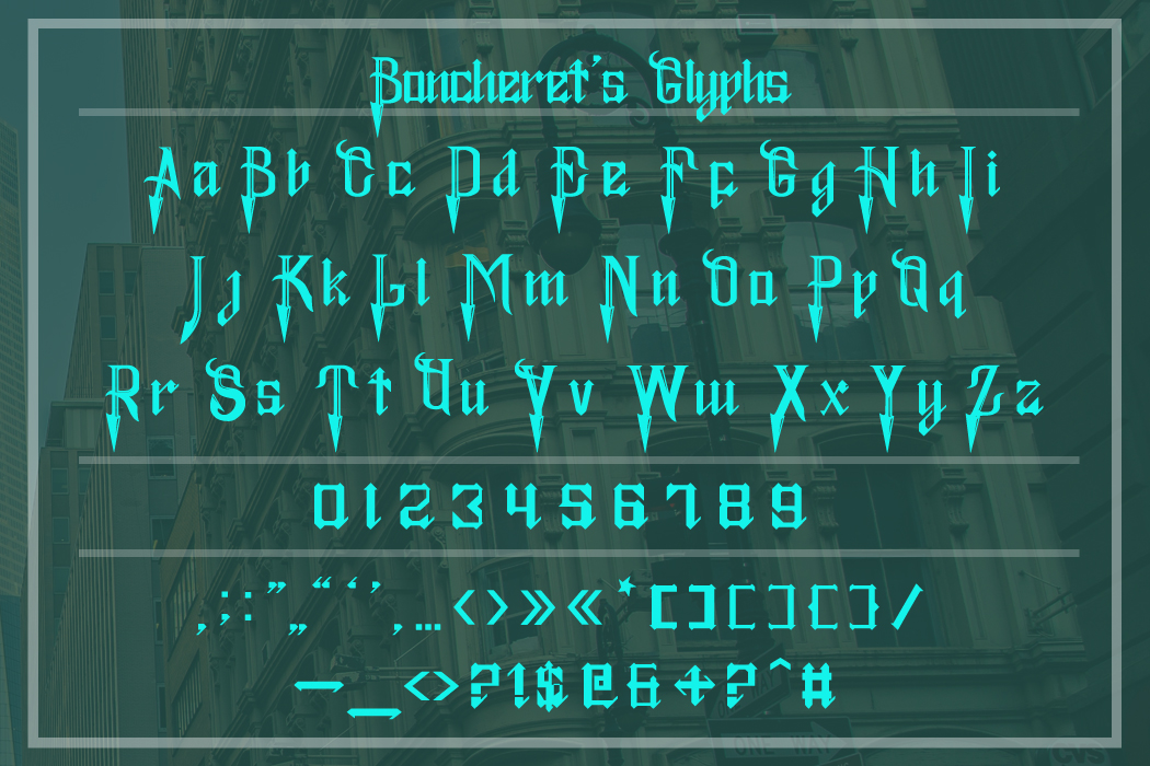 Bonchereth Font Bonchereth Font