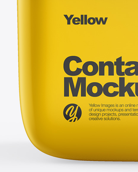 Glossy Container Mockup