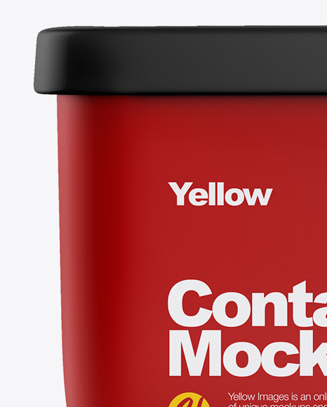 Matte Container Mockup