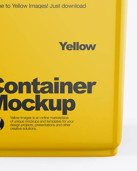 Glossy Container Mockup