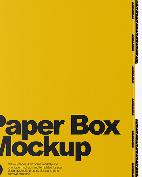 Glossy Paper Box Mockup