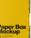 Glossy Paper Box Mockup