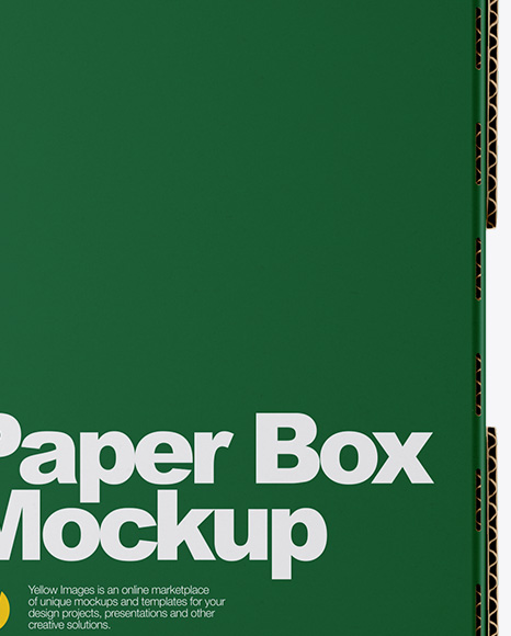 Matte Paper Box Mockup