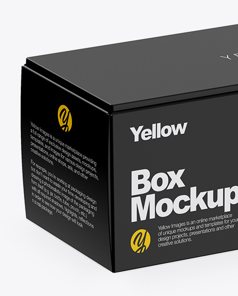 Textured Paper Box Mockup Textured Paper Box Mockup