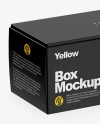 Textured Paper Box Mockup Textured Paper Box Mockup