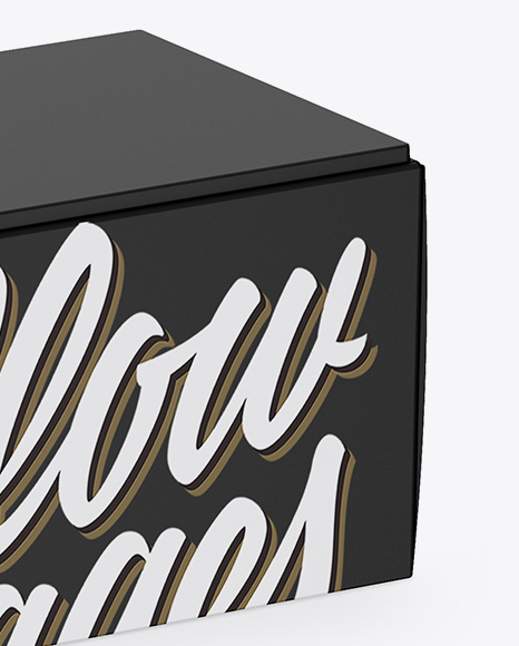 Textured Paper Box Mockup Textured Paper Box Mockup
