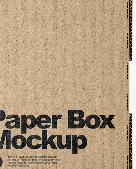 Kraft Paper Box Mockup