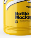 Glossy Plastic Bottle Mockup