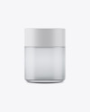 Frosted Glass Cosmetic Jar Mockup