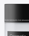 Frosted Glass Cosmetic Jar Mockup