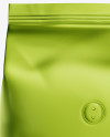 1kg Matte Metallic Coffee Bag Mockup