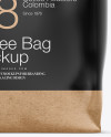 1kg Kraft Paper Coffee Bag Mockup