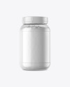 Clear Jar with Powder Mockup