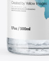 Glass Bottle with Water Mockup