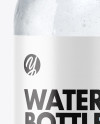 Glass Bottle with Water Mockup