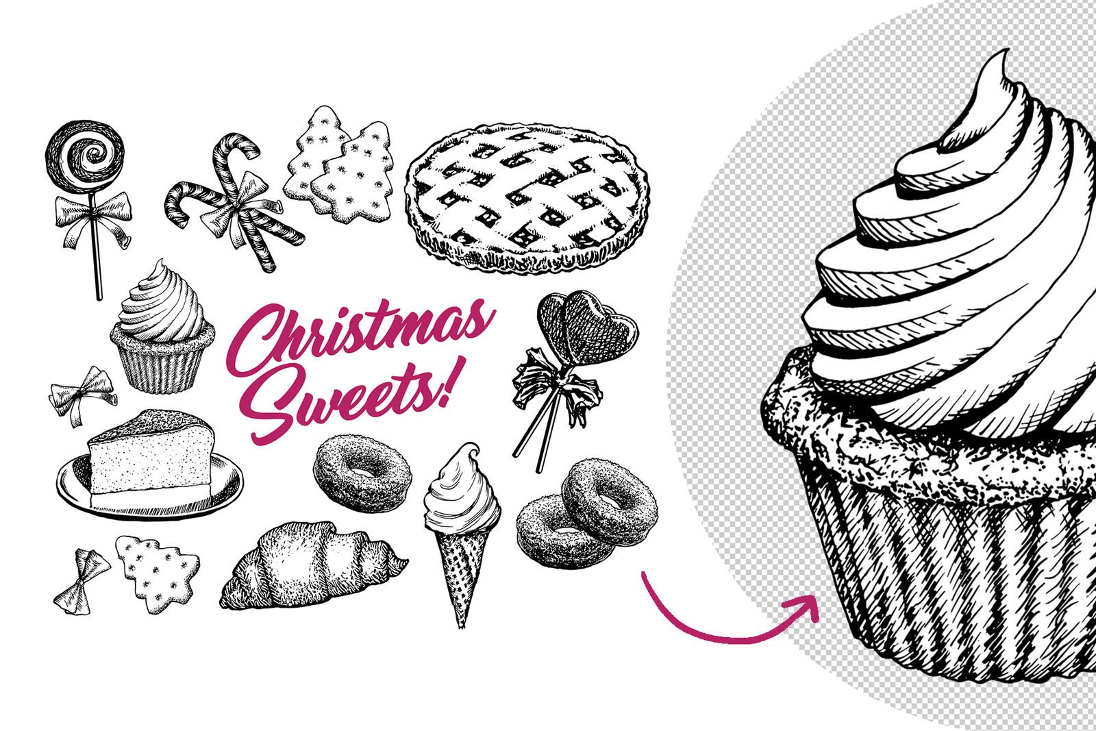 Xmas Patterns Collection and Elements Xmas Patterns Collection and Elements