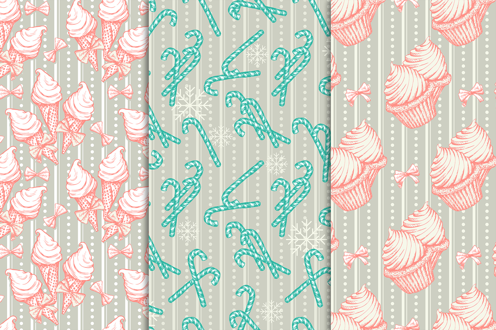 Xmas Patterns Collection and Elements Xmas Patterns Collection and Elements