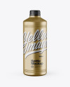 Metallic Plastic Bottle Mockup