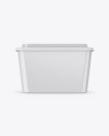 Glossy Plastic Container Mockup