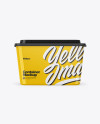 Glossy Plastic Container Mockup