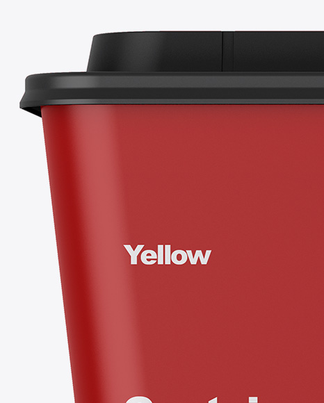 Matte Plastic Container Mockup