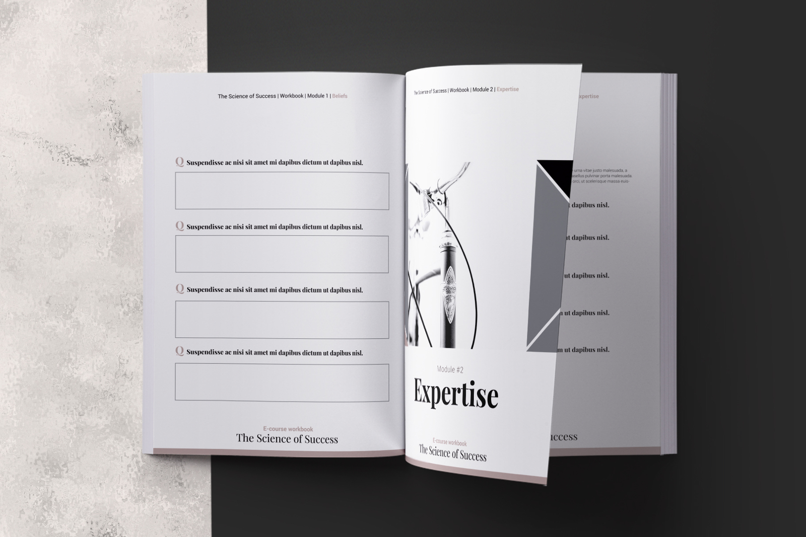 E-course Workbook InDesign Template