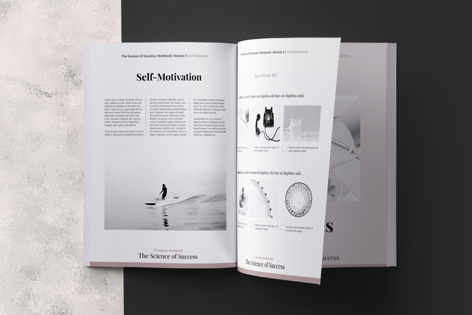 E-course Workbook InDesign Template E-course Workbook InDesign Template