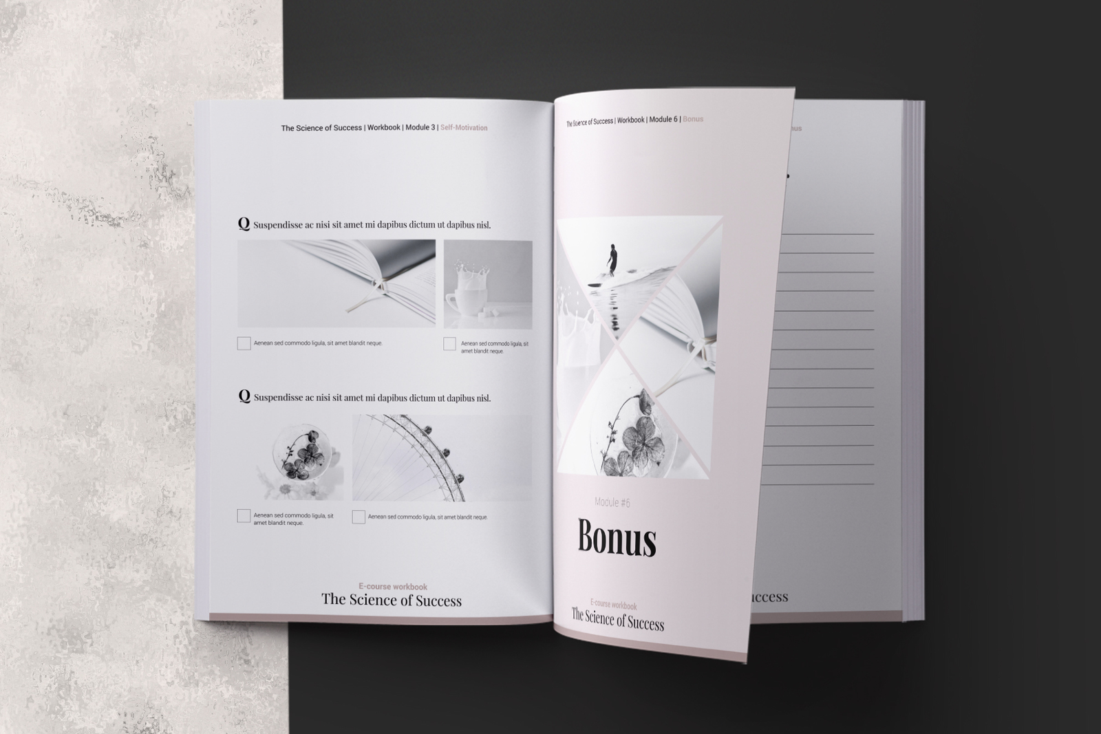 E-course Workbook InDesign Template E-course Workbook InDesign Template