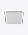 Metallized Plastic Container Mockup