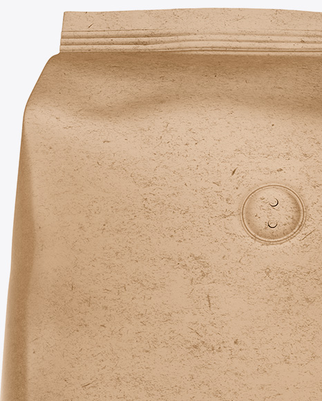 1kg Kraft Paper Coffee Bag Mockup