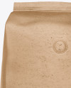 1kg Kraft Paper Coffee Bag Mockup