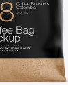 1kg Kraft Paper Coffee Bag Mockup