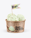 Kraft Pistachio Ice Cream Cup Mockup