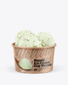 Kraft Pistachio Ice Cream Cup Mockup