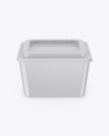 Glossy Plastic Container Mockup