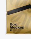 Metallic Box Mockup