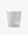 Kraft Tea Cup w/ Sleeve Mockup