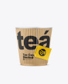 Kraft Tea Cup w/ Sleeve Mockup