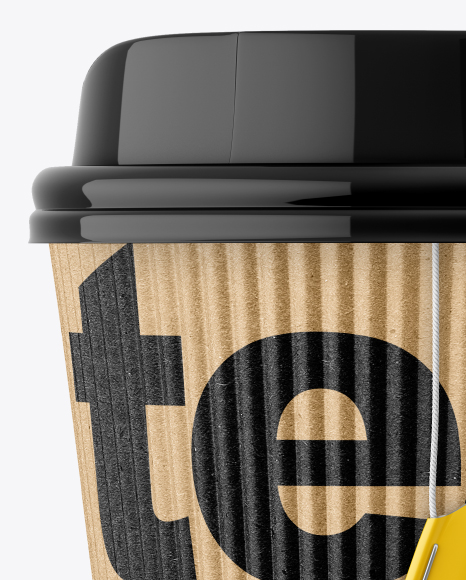 Kraft Tea Cup w/ Sleeve Mockup