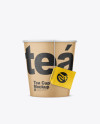 Kraft Tea Cup w/ Sleeve Mockup