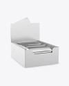 12 Metallized Snack Bars Display Box Mockup