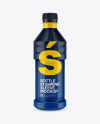 Plastic Bottle with Shrink Sleeve Mockup