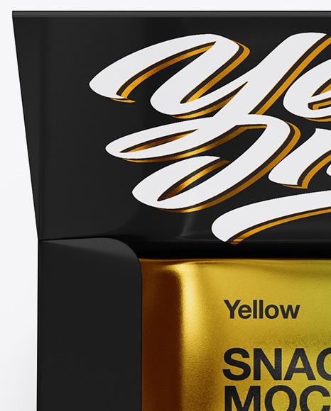 20 Snack Bars Glossy Box Mockup