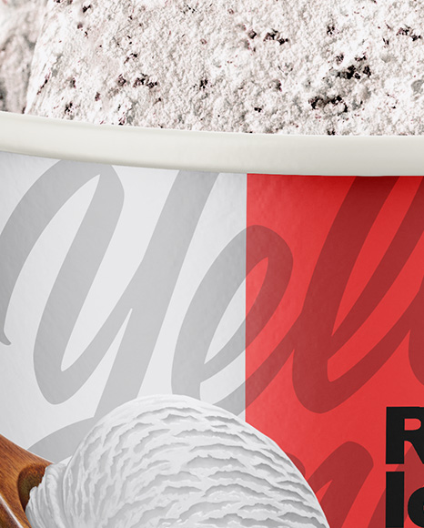 Paper Ice Cream Cup Mockup