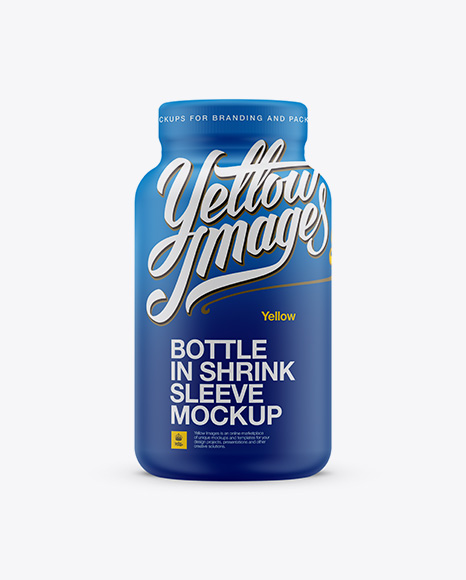 Bottle in Shrink Sleeve Mockup - Capsule mockup