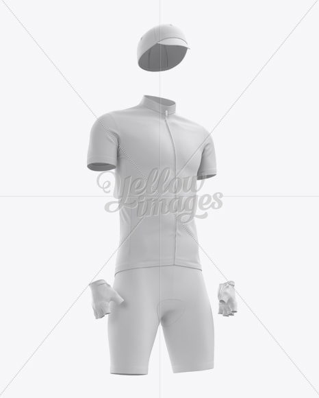 Men’s Full Cycling Kit Mockup (Hero Shot)