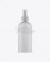 100ml Clear Plastic Sprayer Bottle Mockup